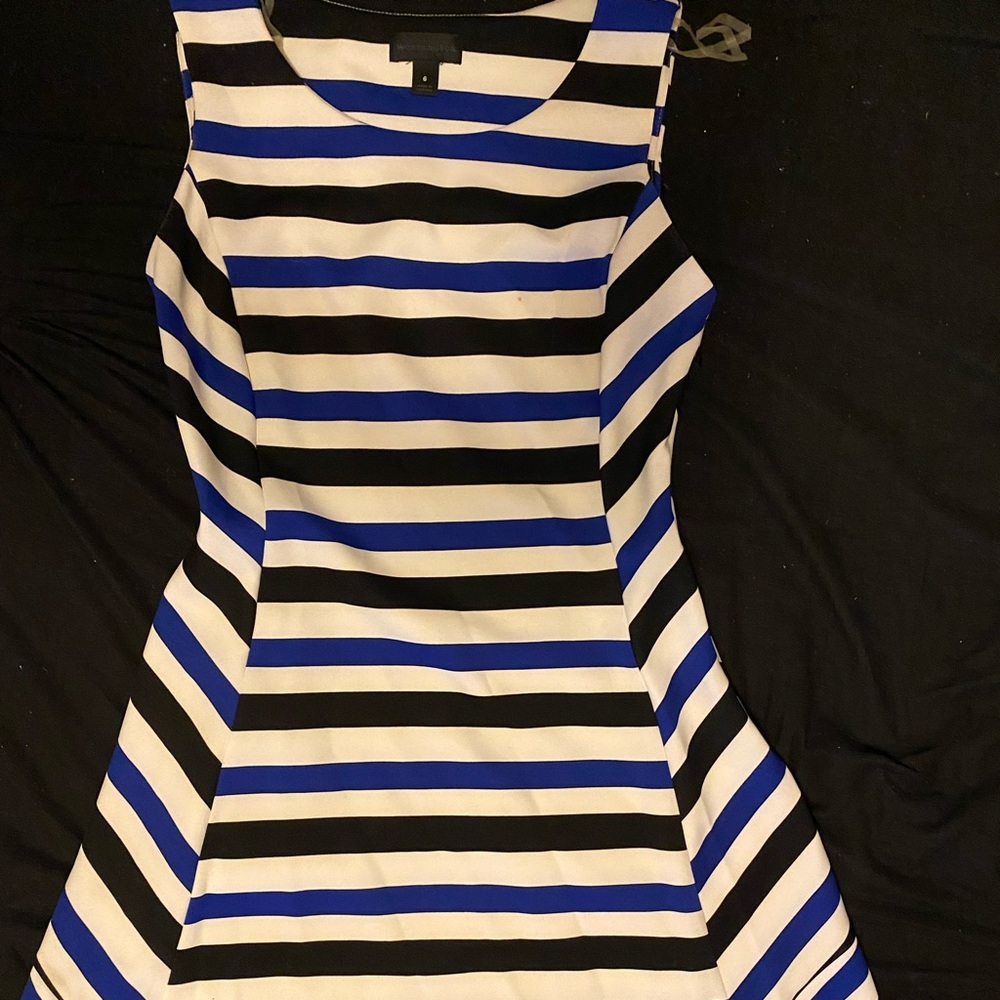 Blue, white, & Black dress